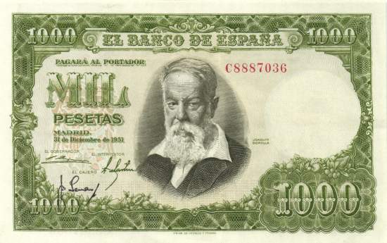 1000 Pesetas 31.12.1951